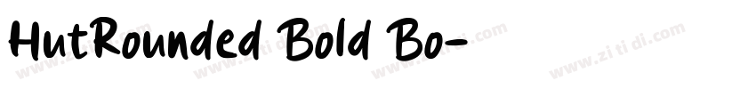 HutRounded Bold Bo字体转换